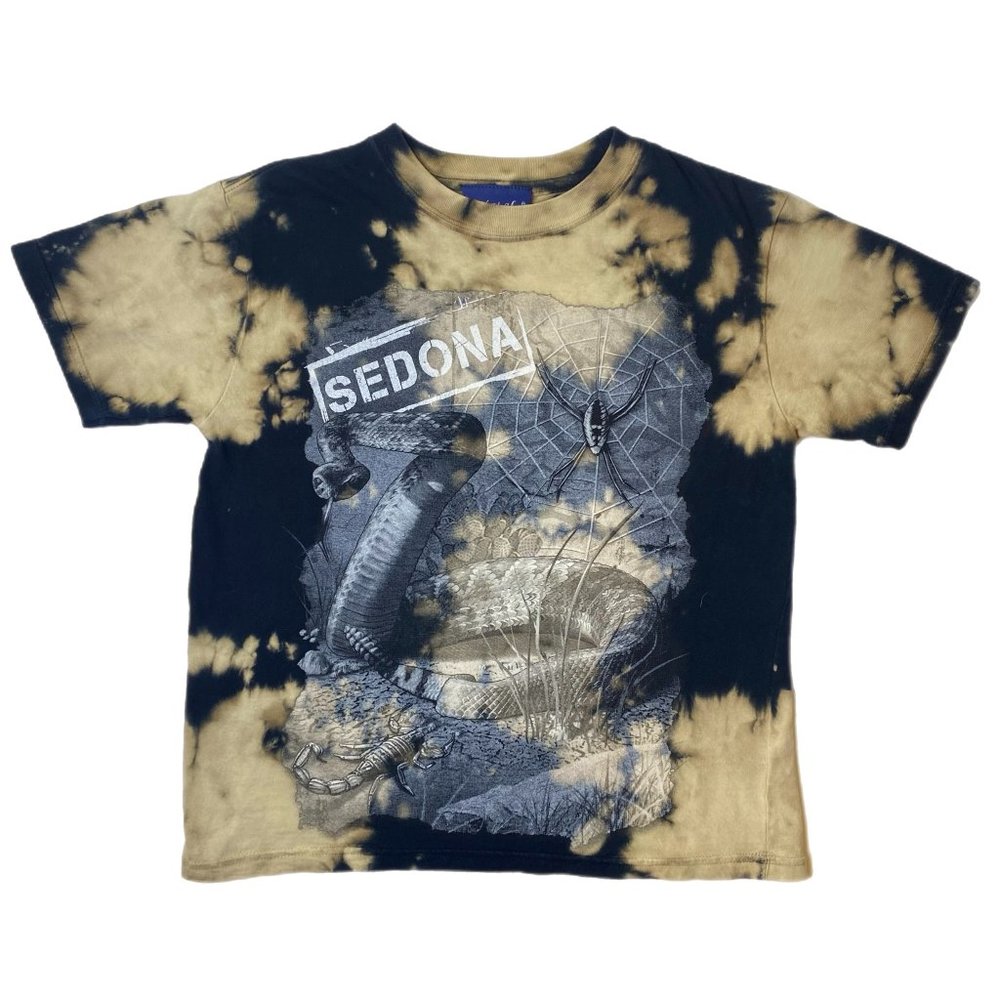 Sedona Arizona Theme Boy's Black/Tan Short Sleeve T-Shirt Size M
